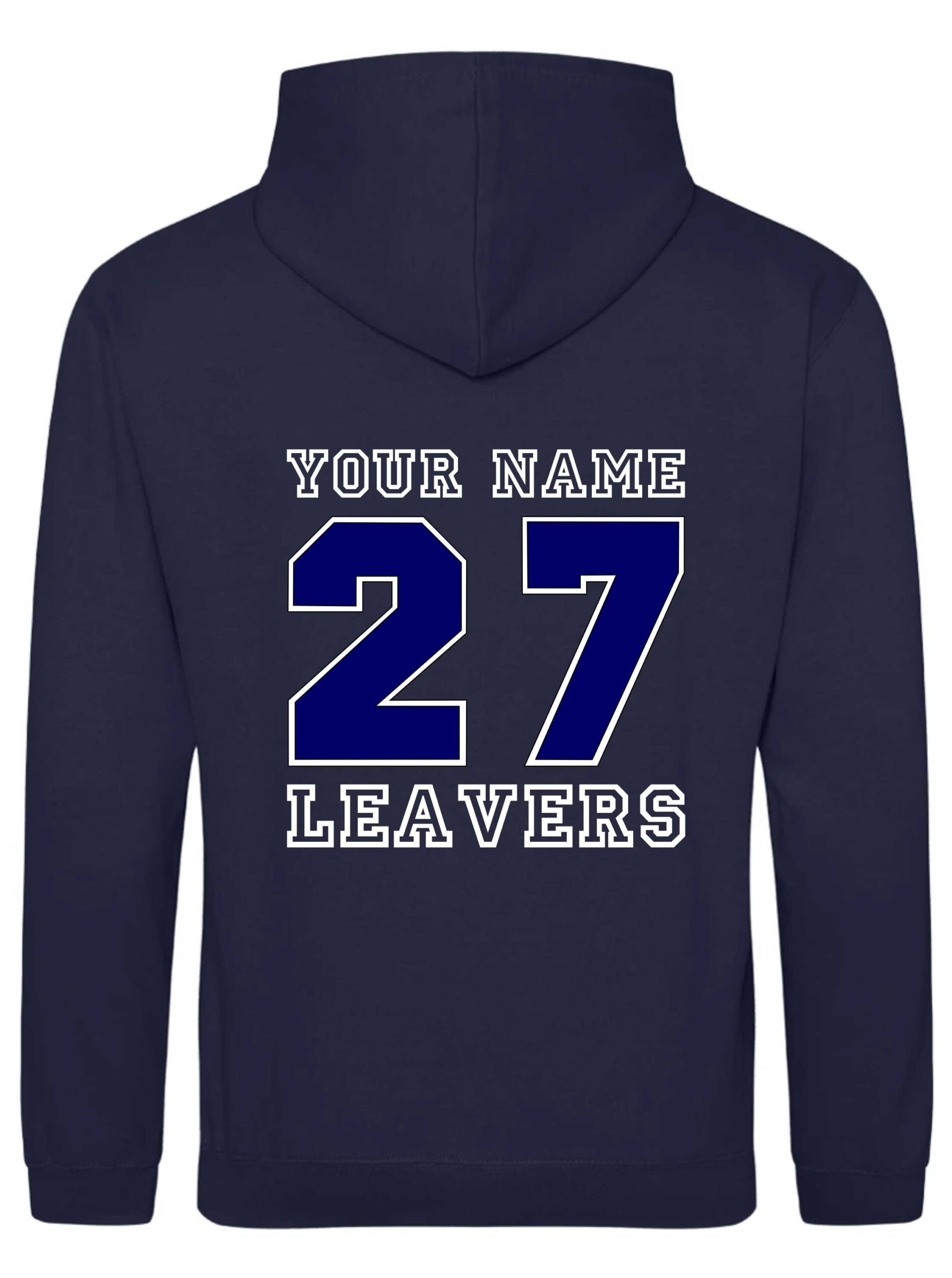 2027 Leavers - Navy - Back